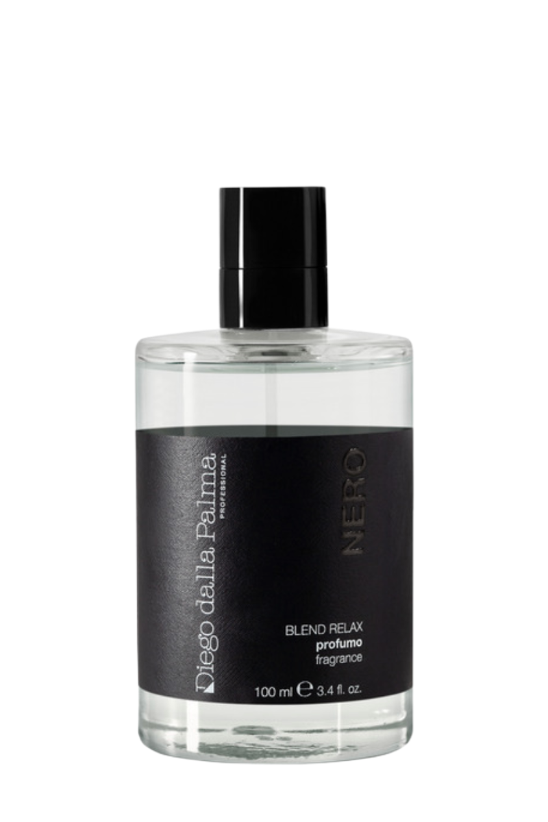 Diego Dalla Palma Professional NERO Blend Relax 100ml fragrance - Italian luxury relaxation perfume and room spray for tranquility and stress relief, available at Pink Avenue Skin Care, Toronto, Canada