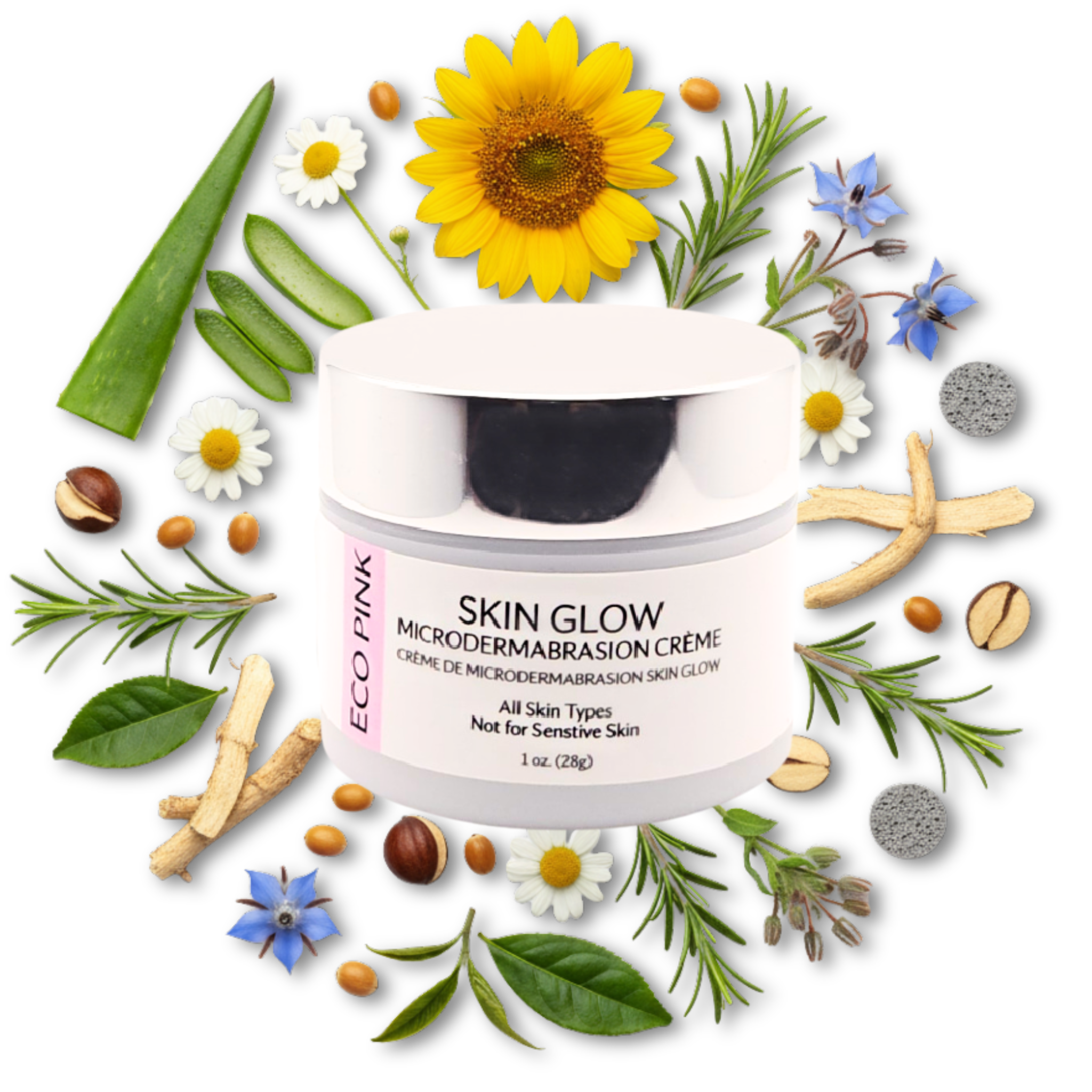 Eco Pink Skin Glow Microdermabrasion Creme 28g