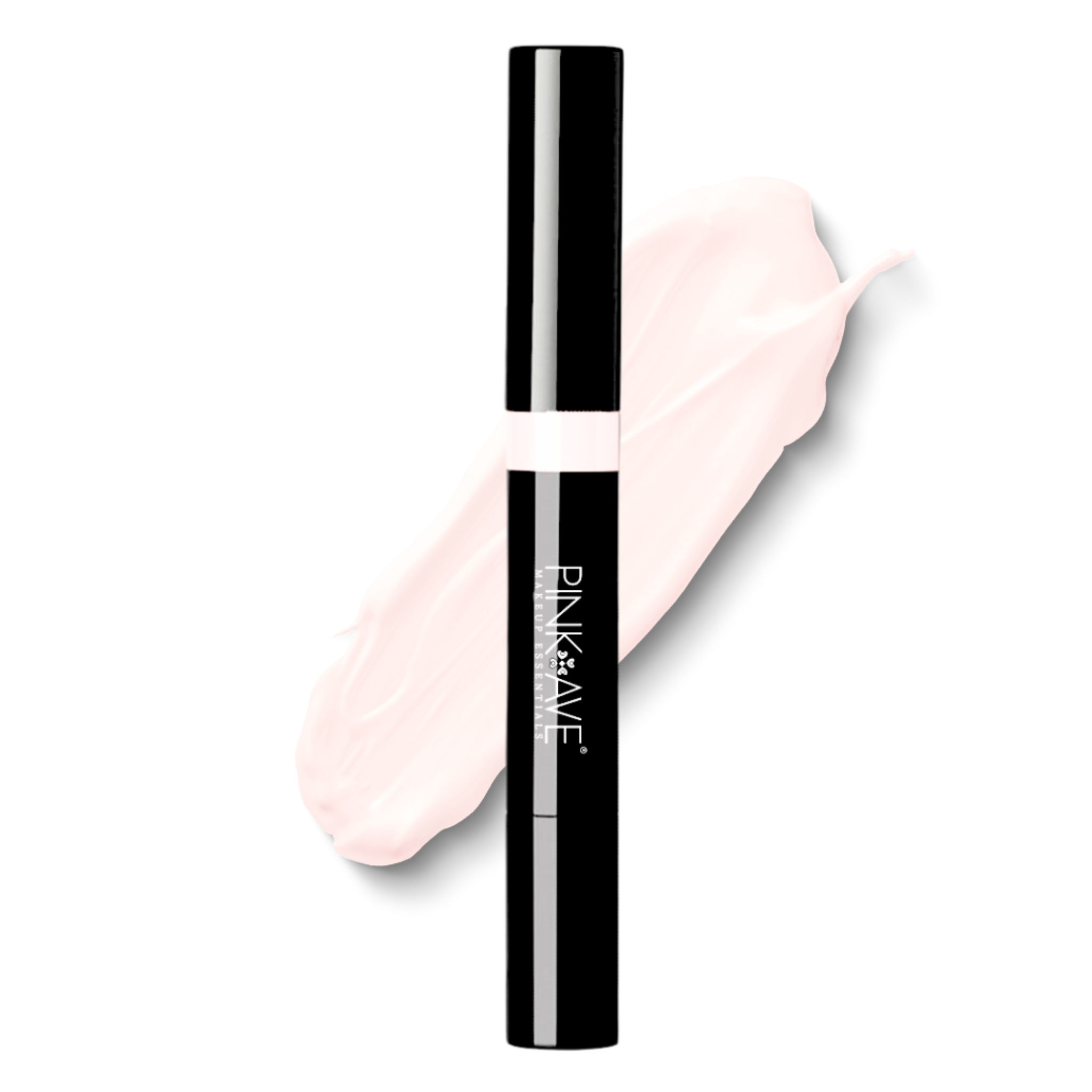 Concealer with applicator on a white background