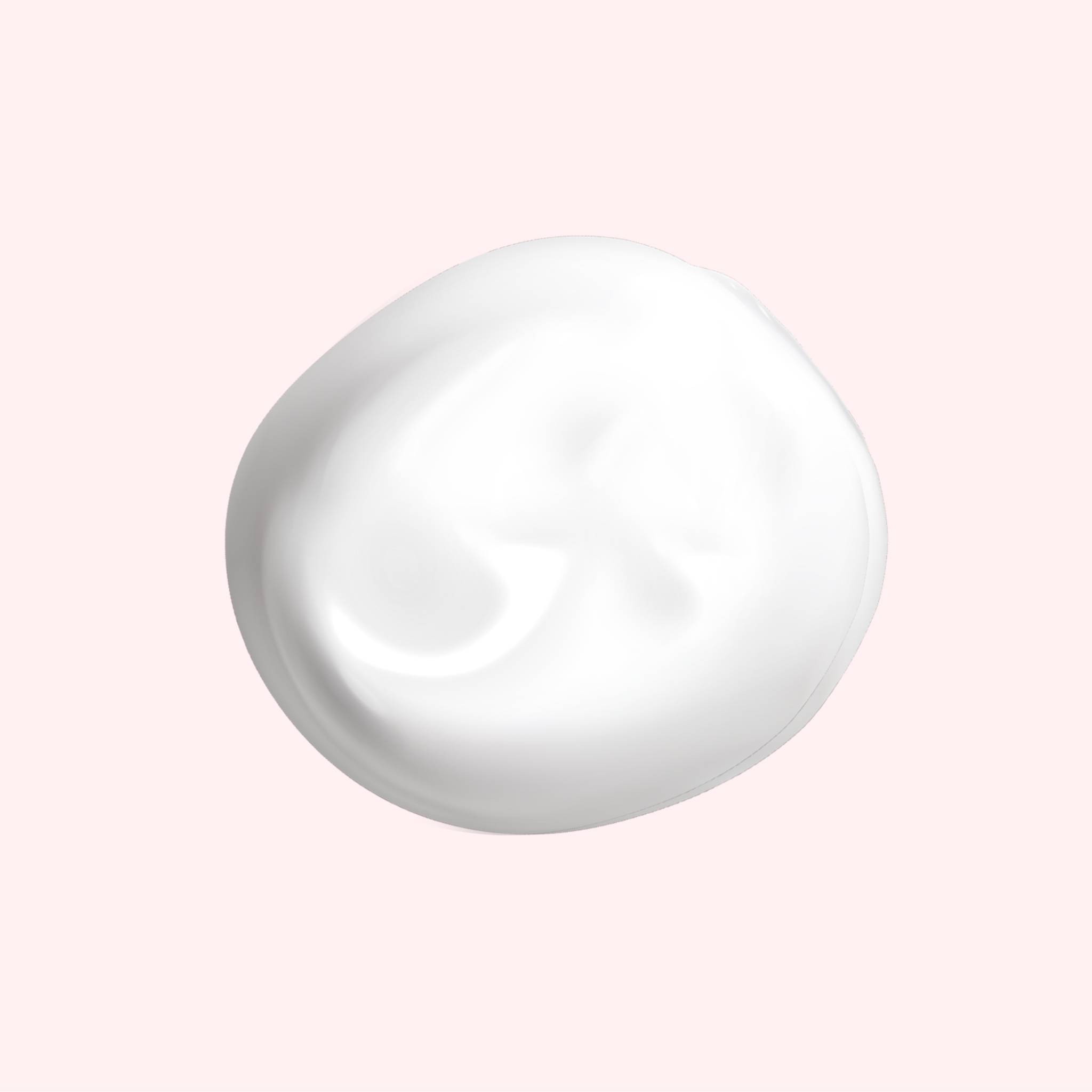 Single pearl  of Pink Avenue Cream on a pink background