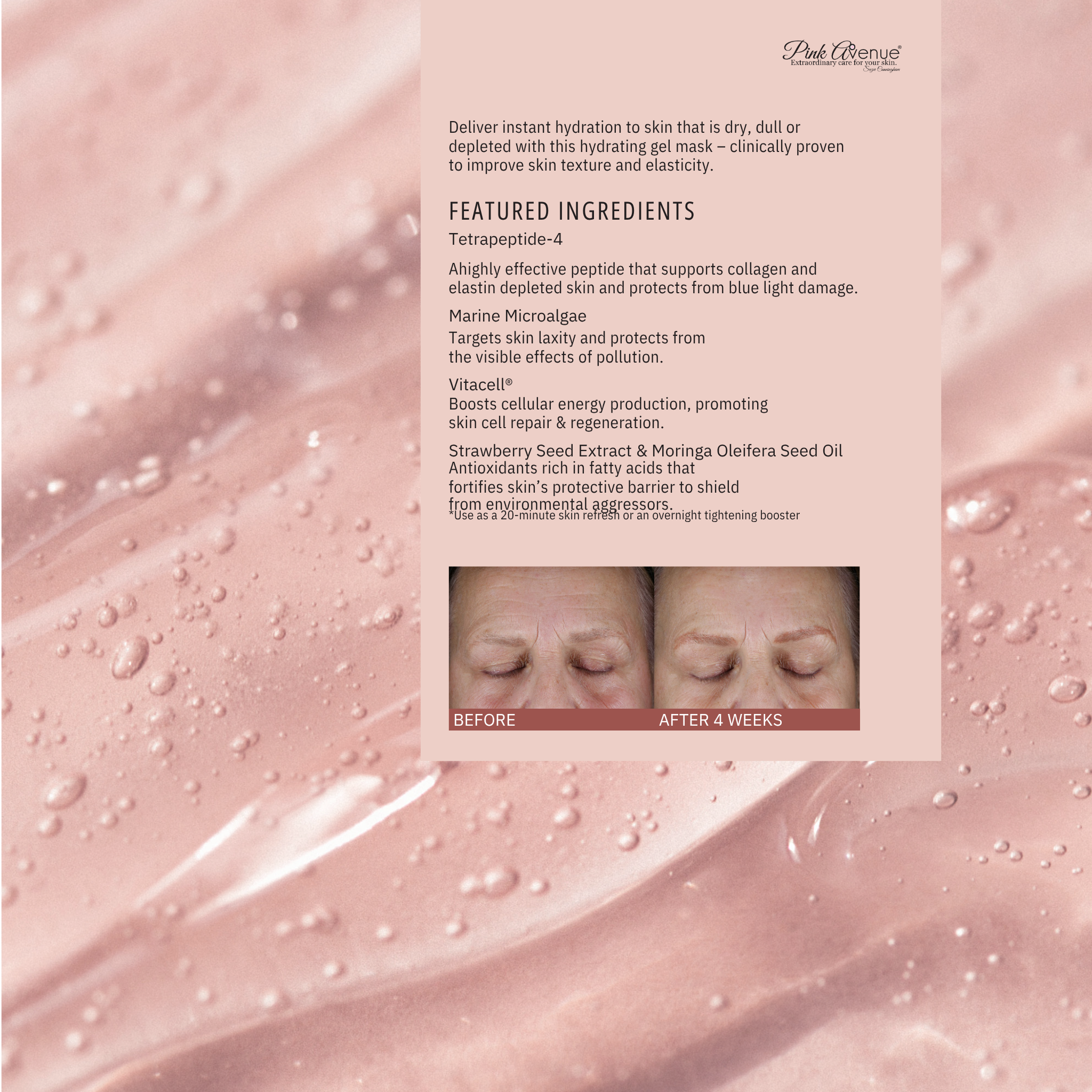 Beauty Sleep Gel Mask - Dermatologist Formulated | Pink Avenue Skin Care