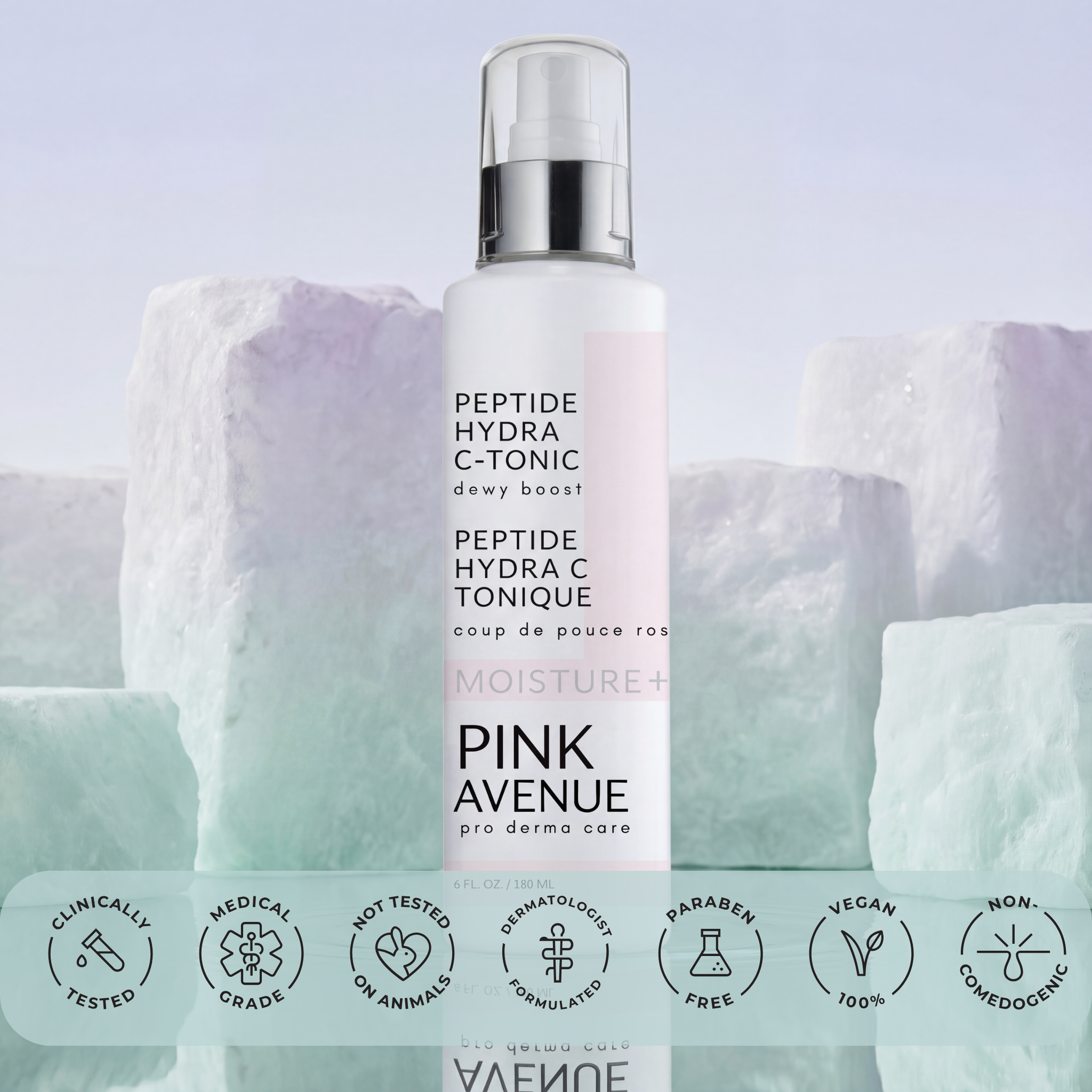 Pink Avenue Peptide Hydra C Tonic | Dermatologist Formulated 180ml