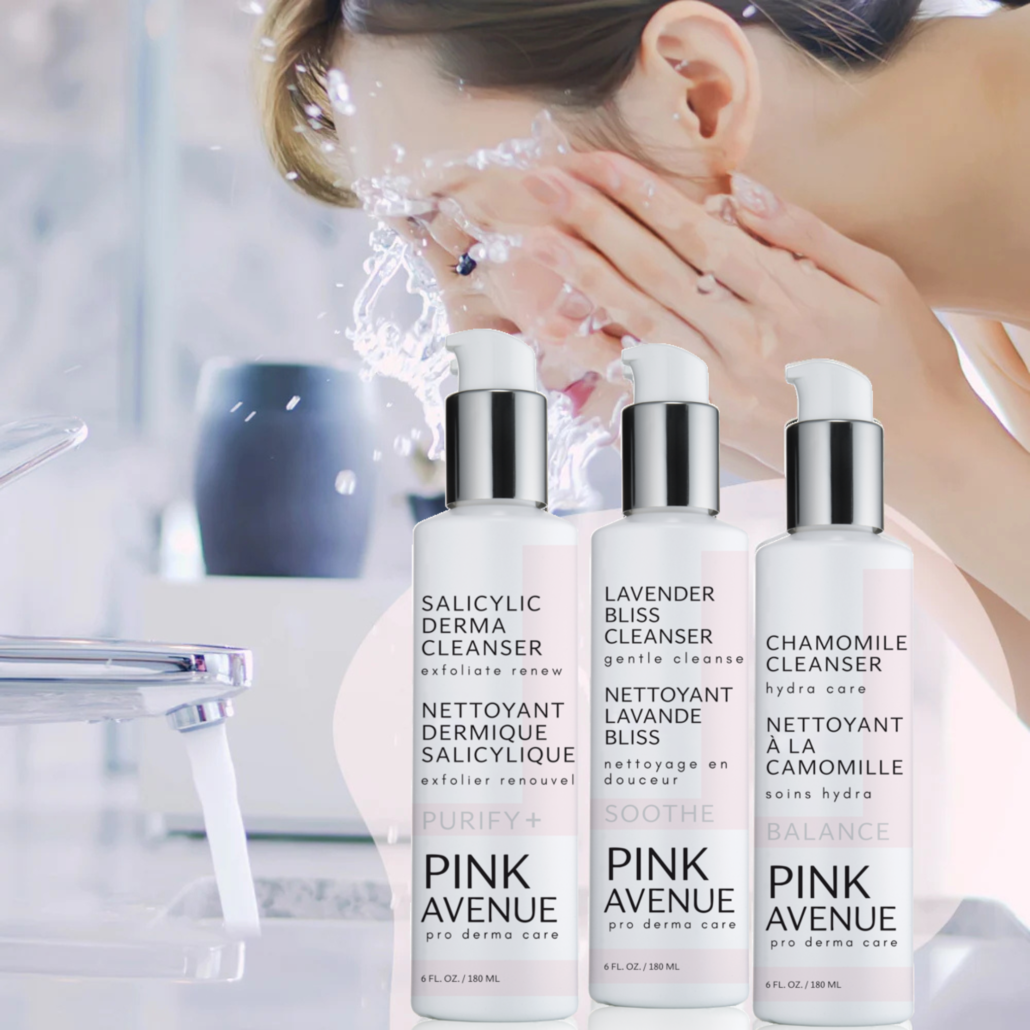 best cleansers and toners, Pink Avenue Skin Care, Toronto, Canada