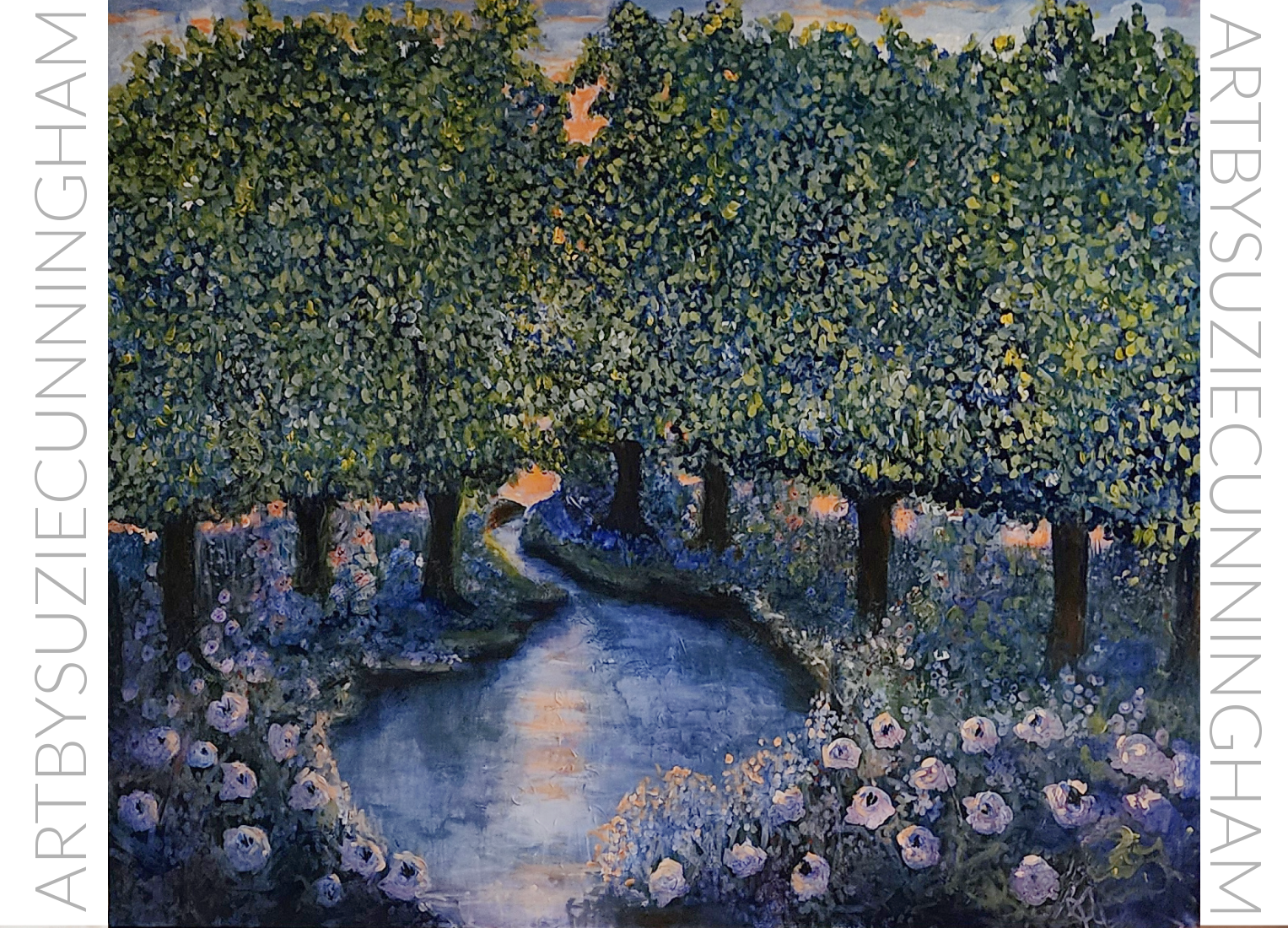 Suzie Cunningham painting &mdash; Summer Dusk