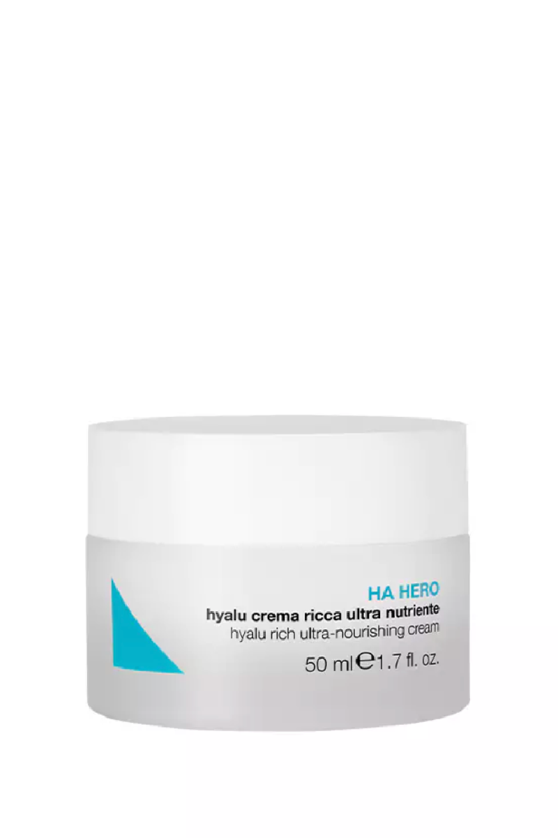"Diego Dalla Palma Professional HA Hero Hyalu Rich Ultra-Nourishing Cream 50ml - Italian high-concentration hyaluronic acid anti-aging moisturizer for cellular bio-revitalization, available at Pink Avenue Skin Care, Toronto, Canada