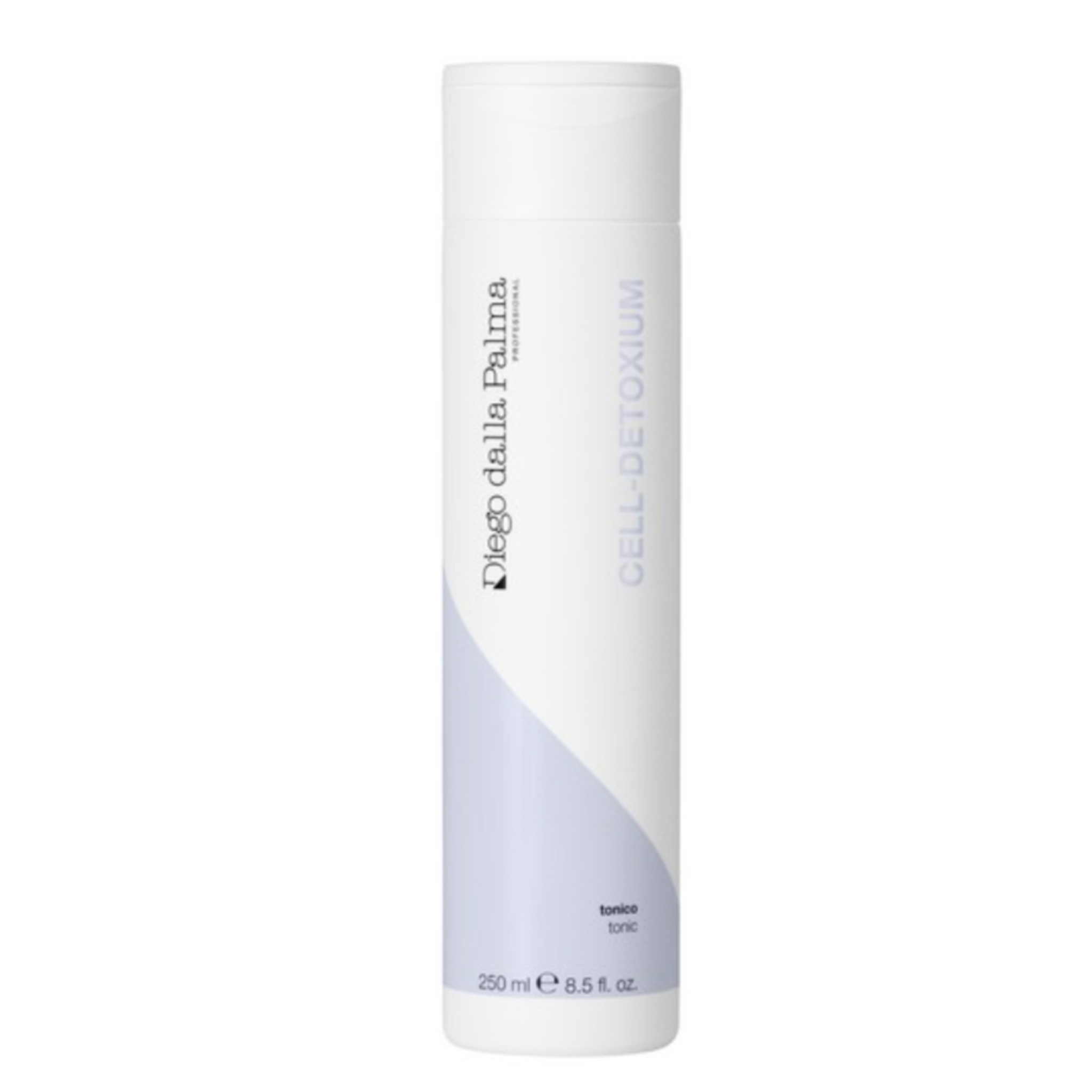 Skincare bottle with 'Diego Dalla Palma' branding on a white background
