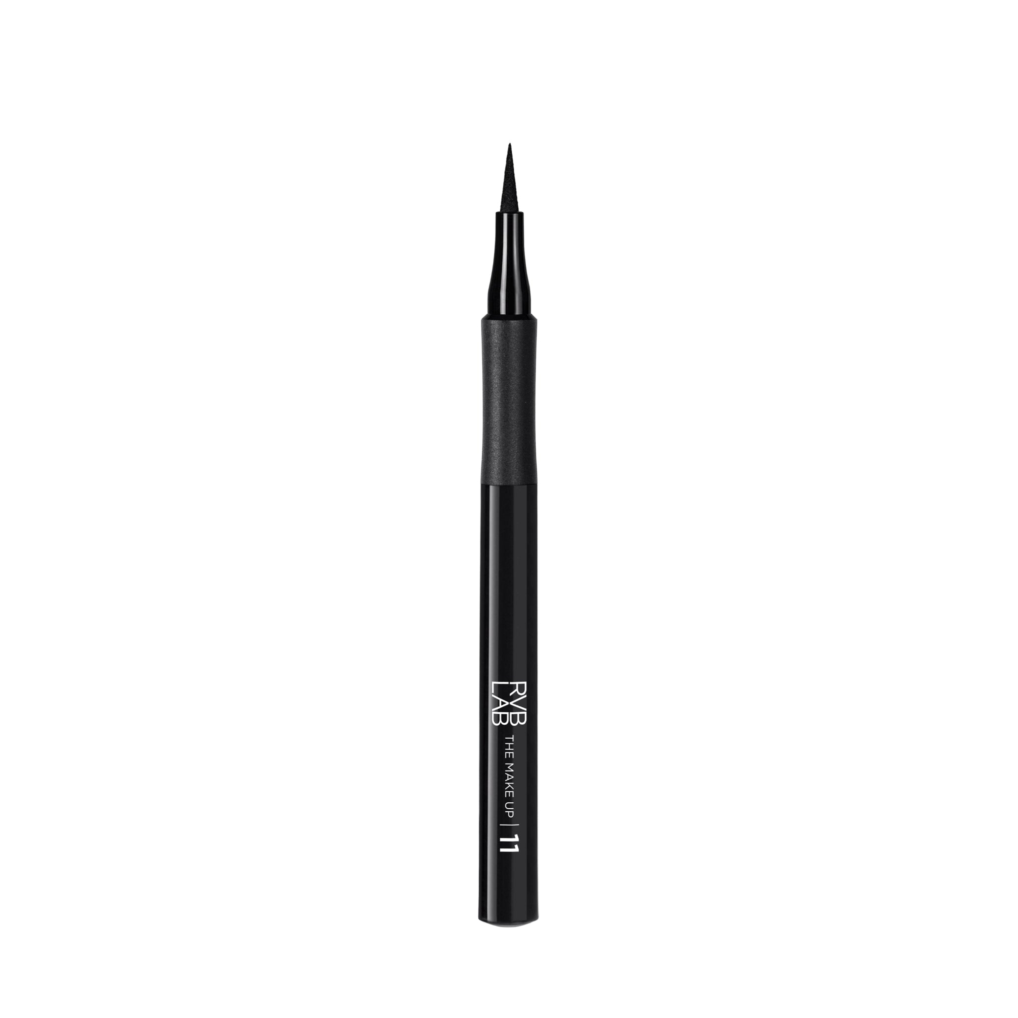 Black eyeliner pen on a white background