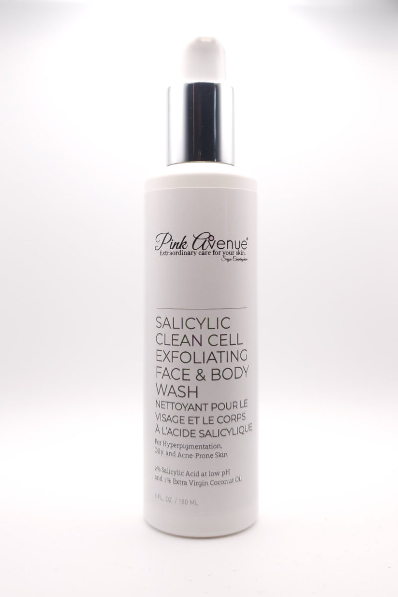Melhor limpador salicílico para todos os tipos de pele, Salicylic Clean, Pink Avenue, Toronto, Canadá
