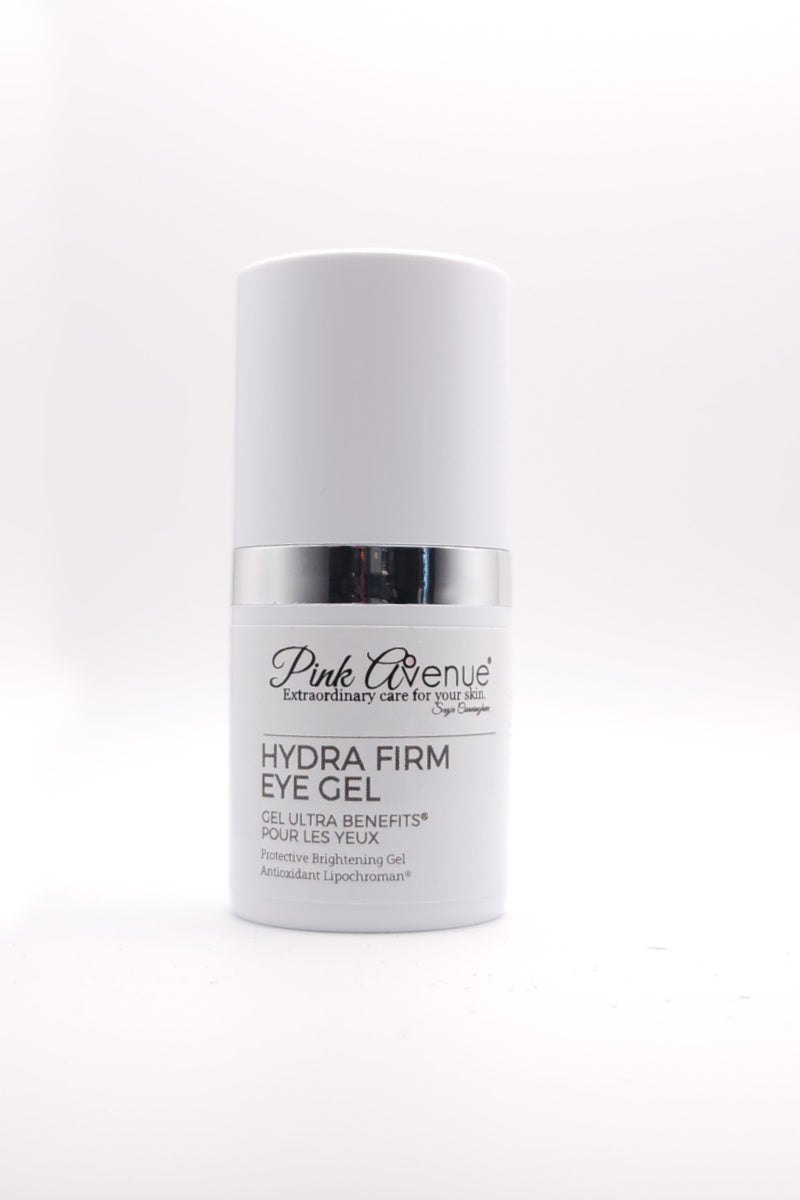 Pink Avenue Hydra Firm Eye gel, formulado por dermatologista, Toronto, Canadá