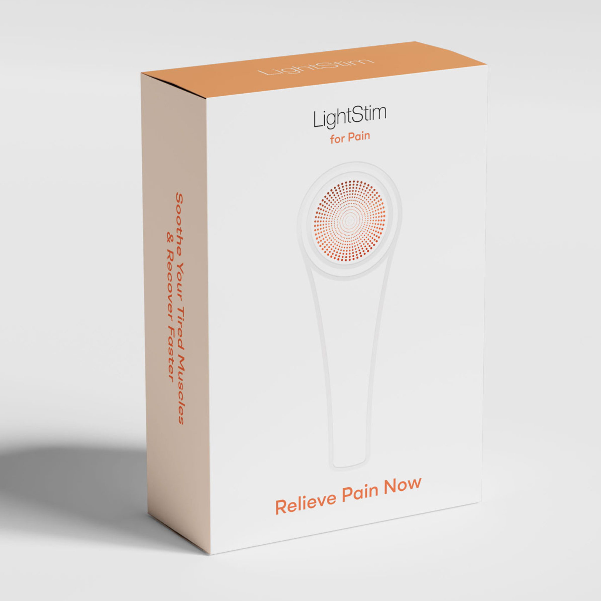 LightStim for Pain relief device packaging on a white background