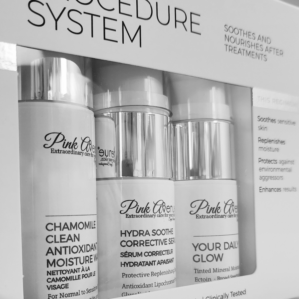 Pink Avenue Post Procedure System  - Cleanser, Serum, Cream - 60ml