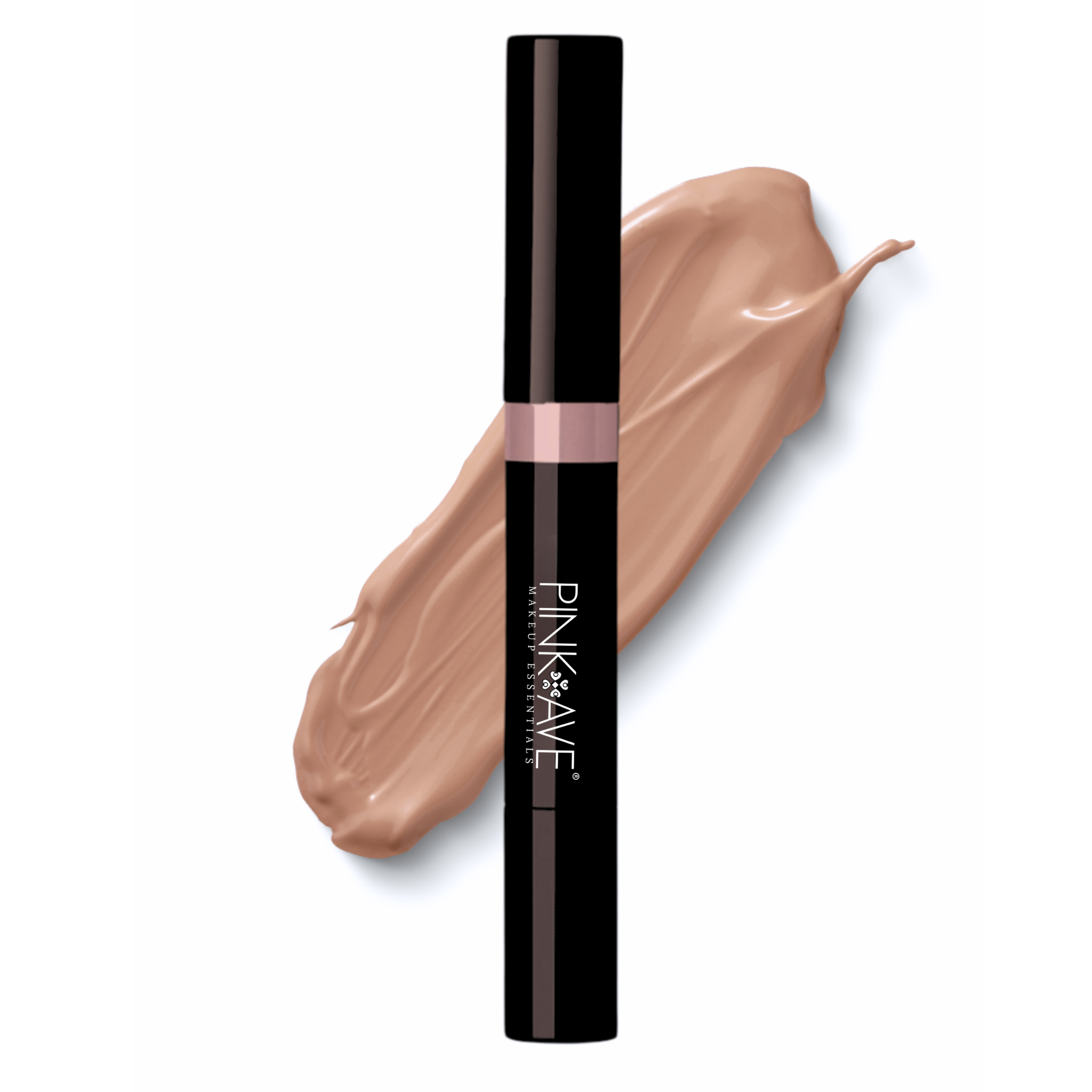 Pink_Ave_Touch_up_ Veil  N95  concealer stick with swatch on a white background