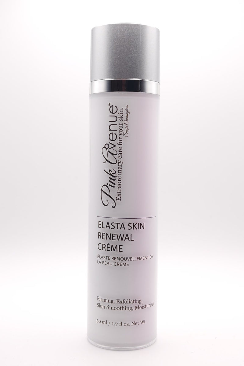 Canadian Pink Avenue Elasta Skin Renewal Cream, odpowiedni dla dojrzałej, suchej i starzejącej się skóry. Ta zaawansowana formuła zawiera Elastan™ (ekstrakt z Manilkara Multinervis) poprawiający jędrność i elastyczność skóry, Vit-A-Like™ do delikatnego złuszczania podobnego do retinolu w celu redukcji drobnych linii i nierównego kolorytu, Reforcyl™ do głębokiego nawilżenia i wsparcia bariery oraz Tego Stemlastin™ (z czerwonych alg) dla uzyskania promiennej, świetlistej cery. Odmładzający krem nawilżający zaprojektowany w celu zwiększenia nawilżenia, elastyczności i jędrności skóry.