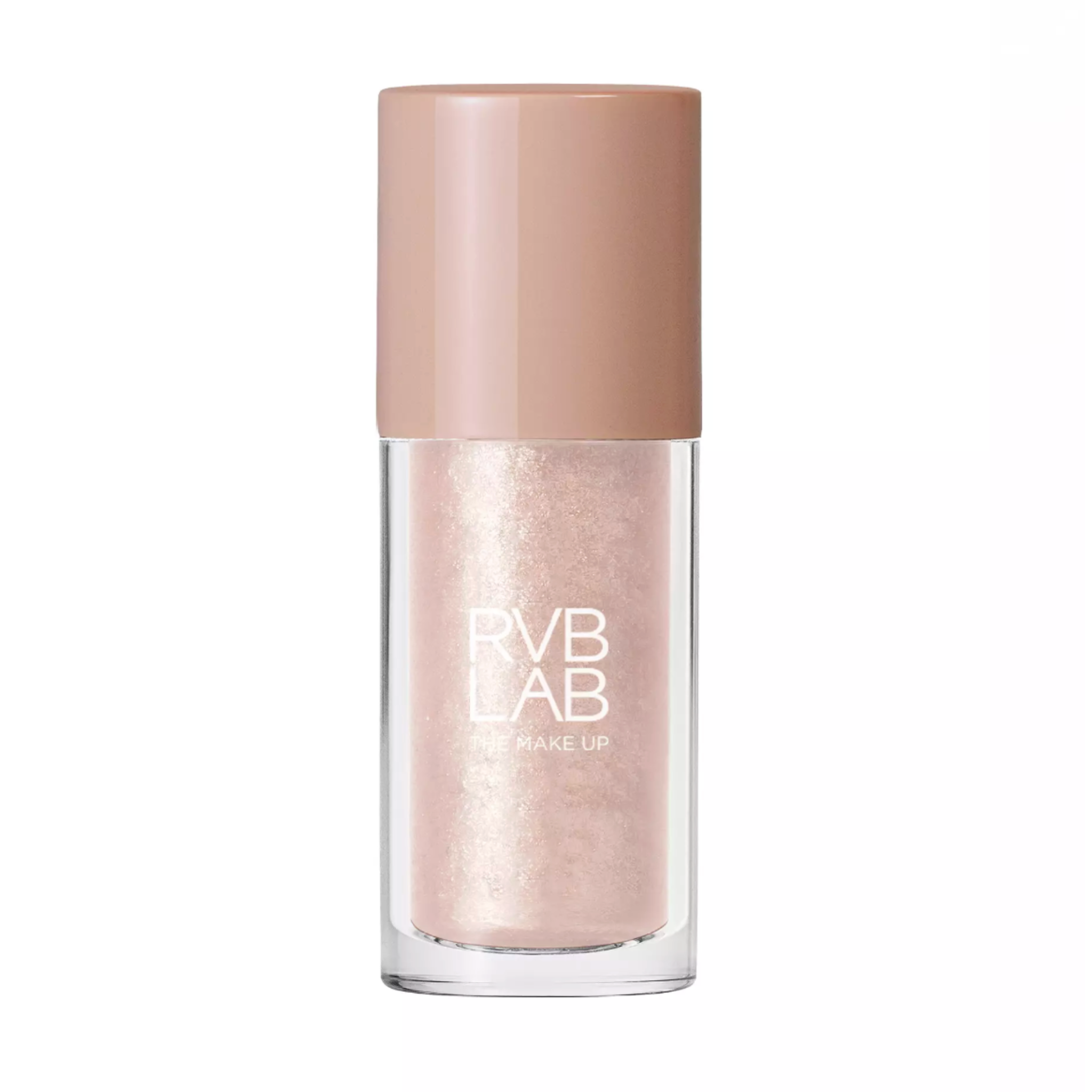 RVB LAB makeup product with a beige cap on a white background