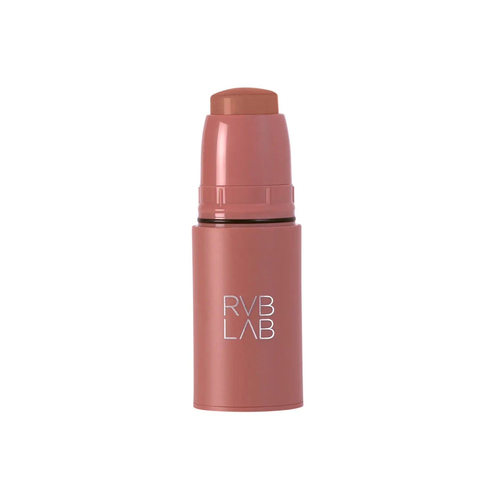 A single cosmetic stick product from RYB LAB, featuring a dusty rose pink cylindrical body with the brand name printed in white and a matching dusty rose cap, set against a plain white background.