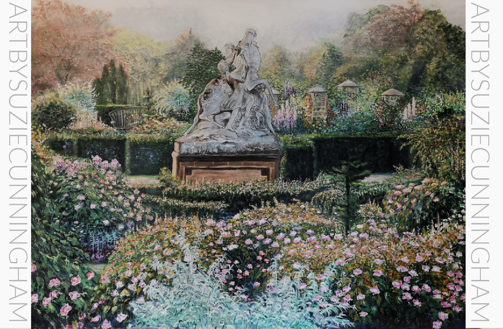 Suzie Cunningham painting &mdash; French Garden