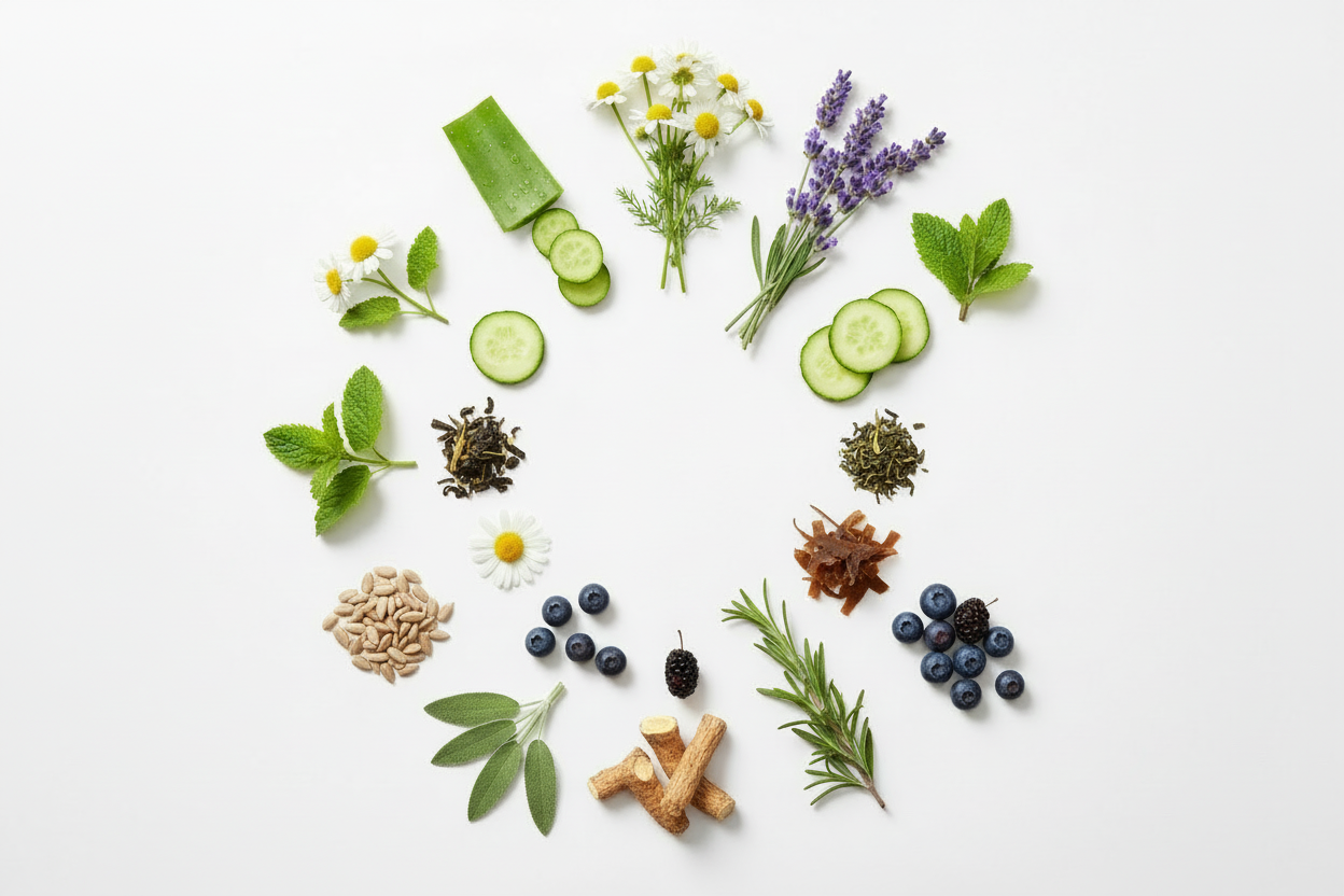 Pink Avenue Botanicals Only Flat Lay