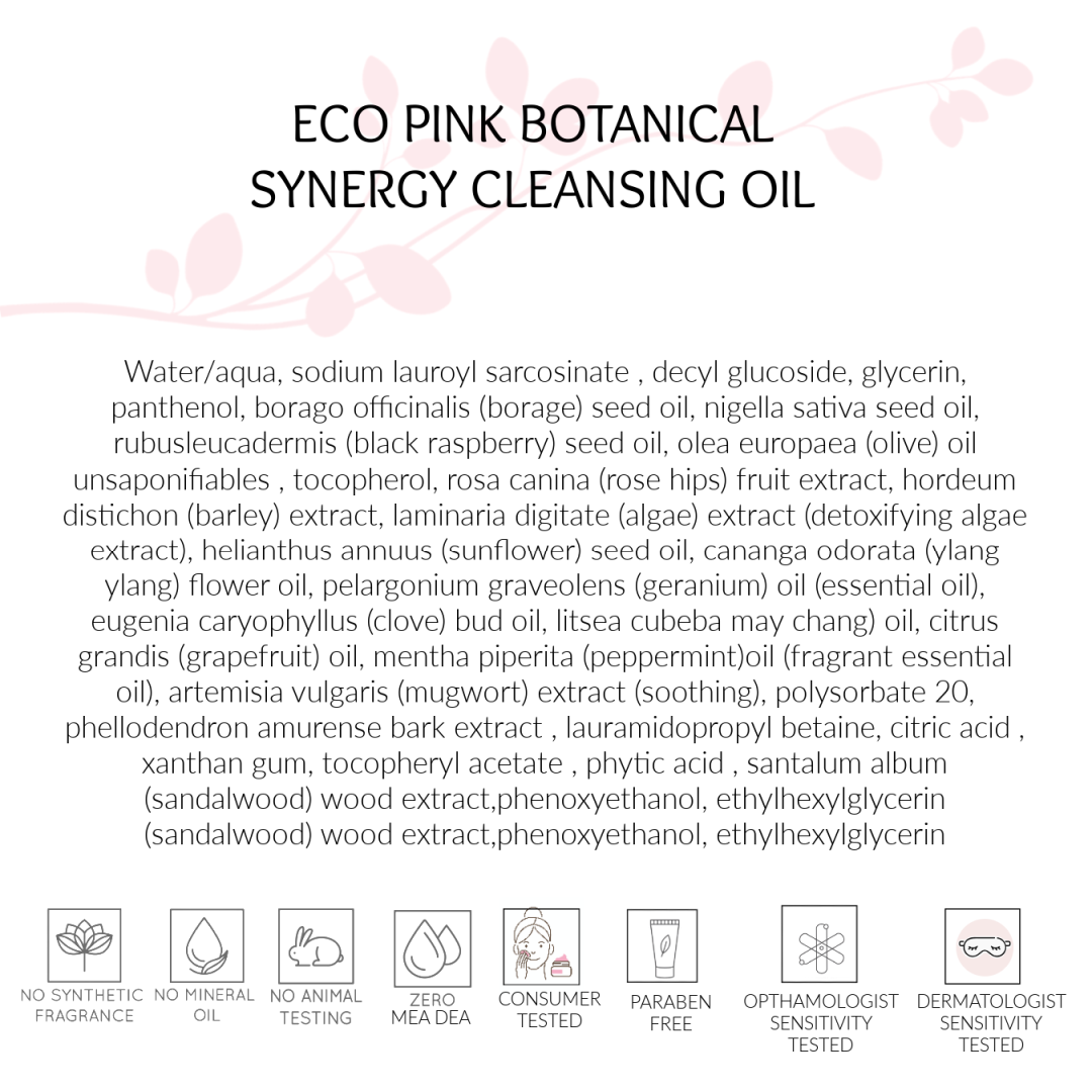 Bedste renseolie, botanisk synergi, Eco Pink, Toronto, ON Canada
