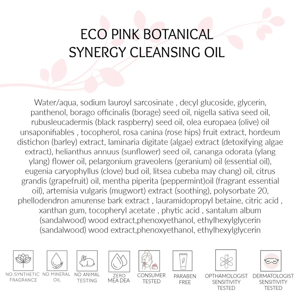 Best Cleansing Oil, Botanical Synergy, Eco Pink, Toronto, ON Canada