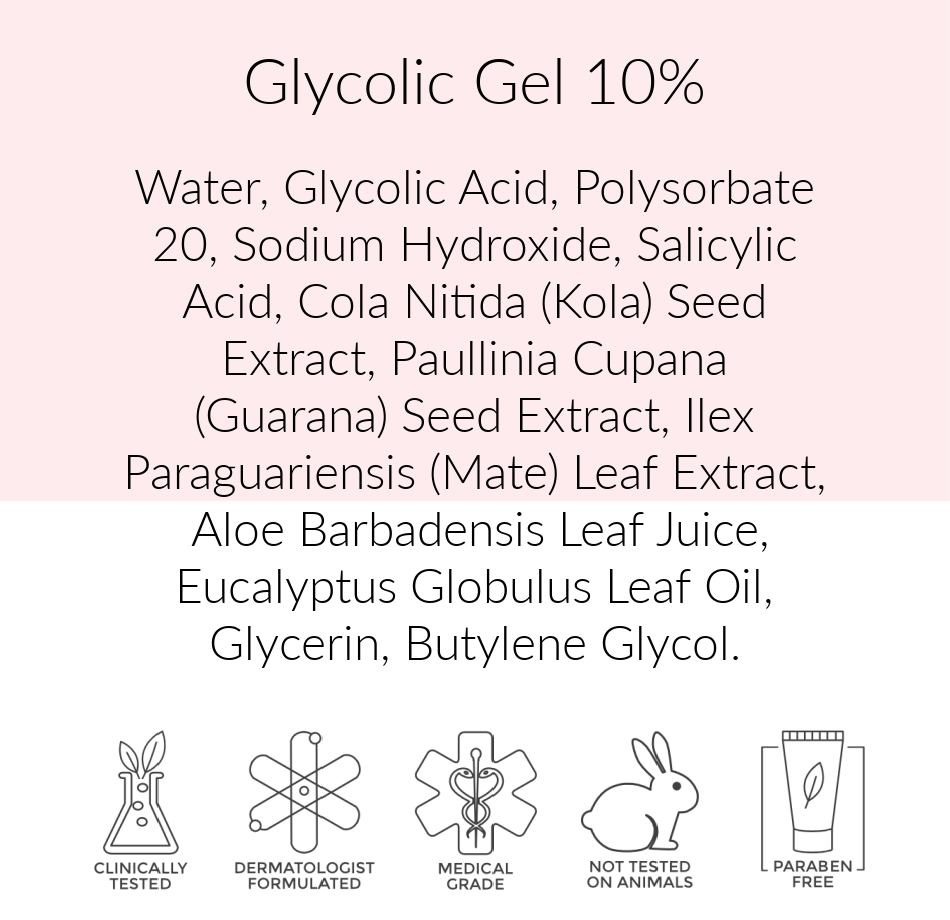 Glycolic Gel 10% Peel, Pink Avenue, Toronto