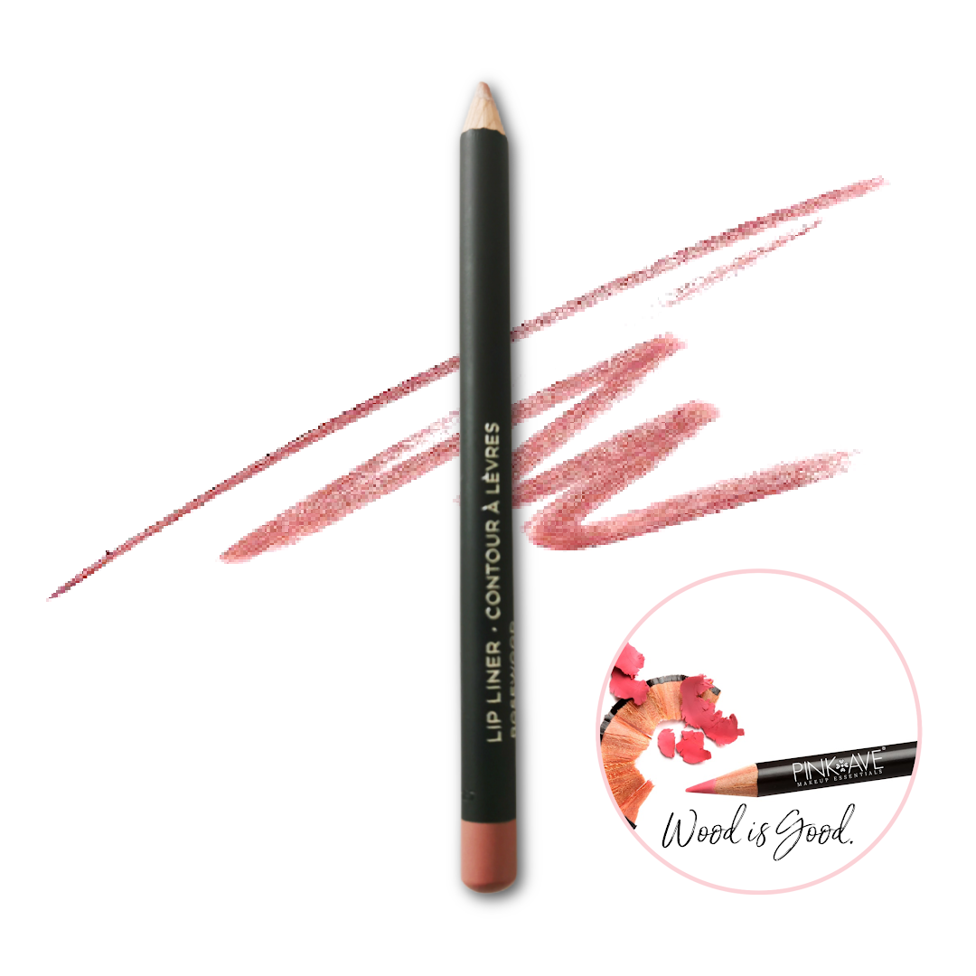 Best Lip Pencil, Rosewood, Pink Ave Makeup Essentials, Toronto Canada