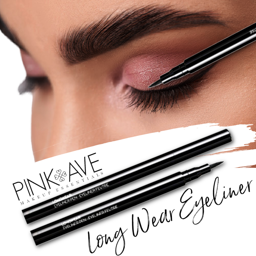 Bedste flydende eyeliner, Long Wear, Pink Ave Makeup Essentials, Pink Avenue, Toronto Canada