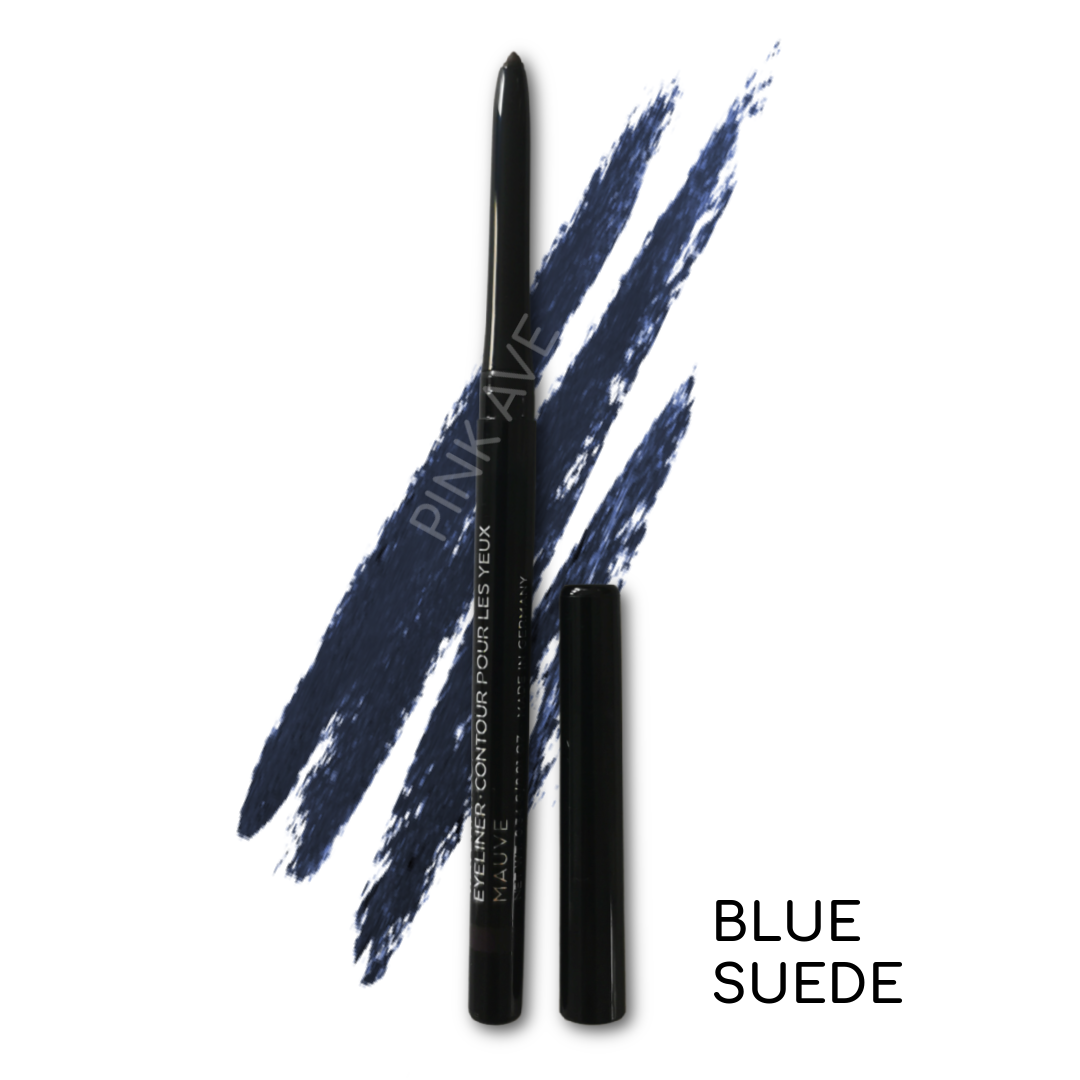 Bút chì kẻ mắt tốt nhất, Blue Suede, Pink Ave Makeup Essentials, Toronto, Canada