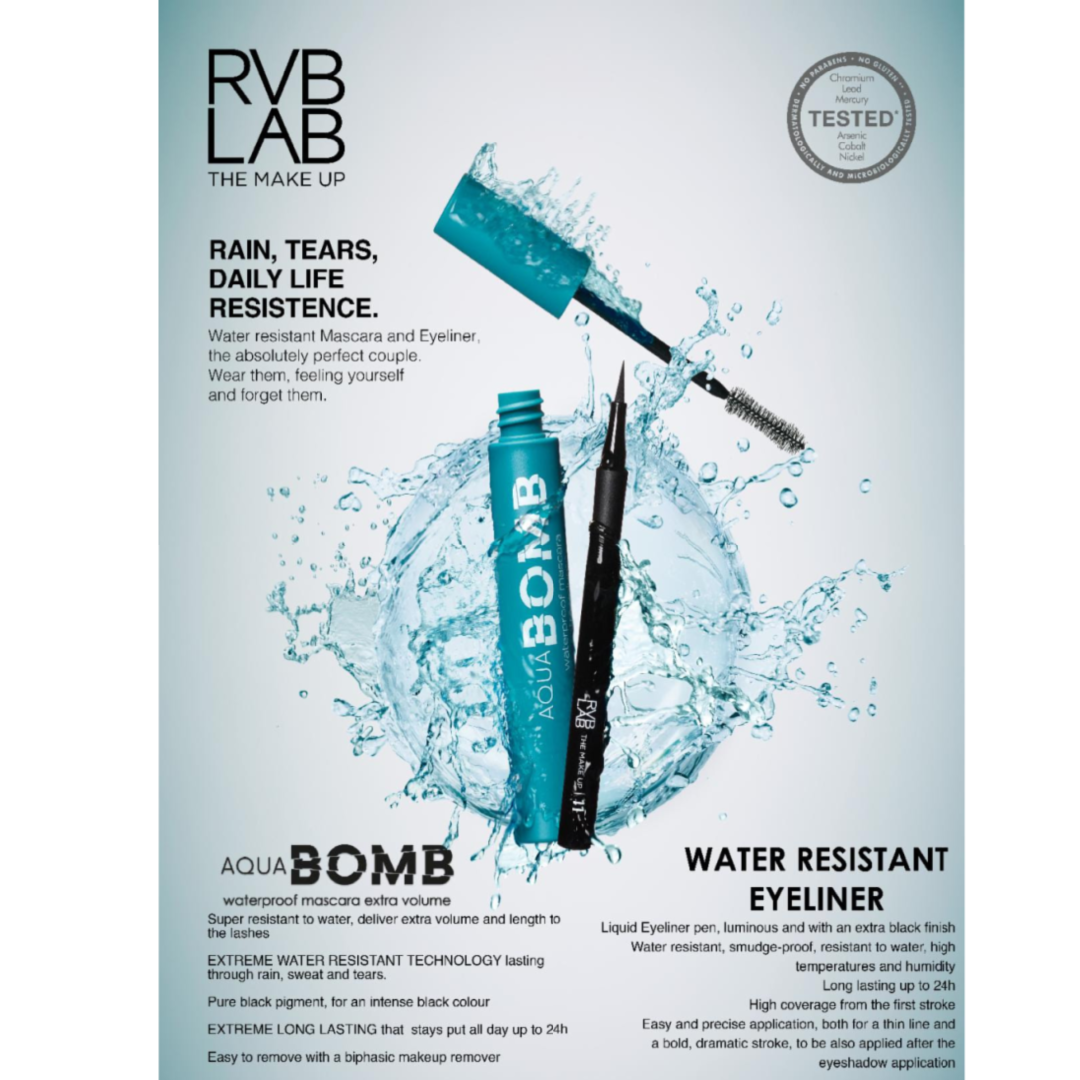 RVB Lab Make up Aqua Bomb maskara - vodootporna maskara Extra Volume 41